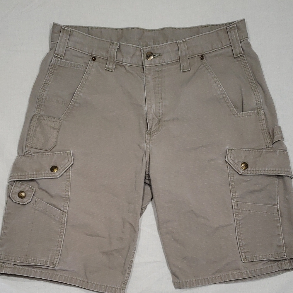 Carhartt Men's Beige Cargo Shorts 33 Relaxed Fit